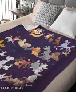 Hot Disney Cartoon All Disney Dog Blanket Fleece Customized Blanket - Image 4