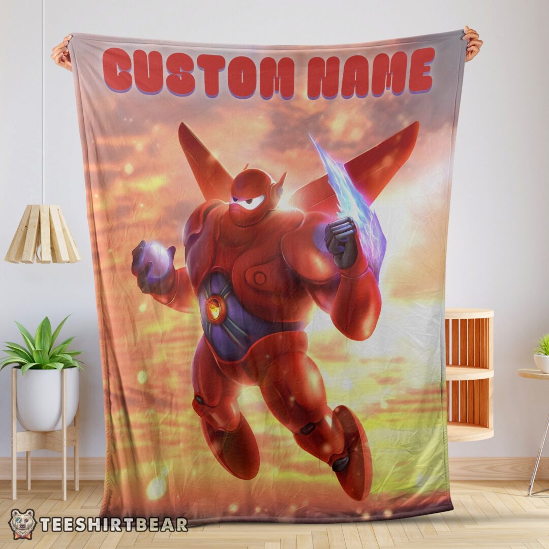 hot-disney-cartoon-big-hero-6-red-baymax-blanket-mk-01-1 Hot Disney Cartoon Big Hero 6 Red Baymax Blanket