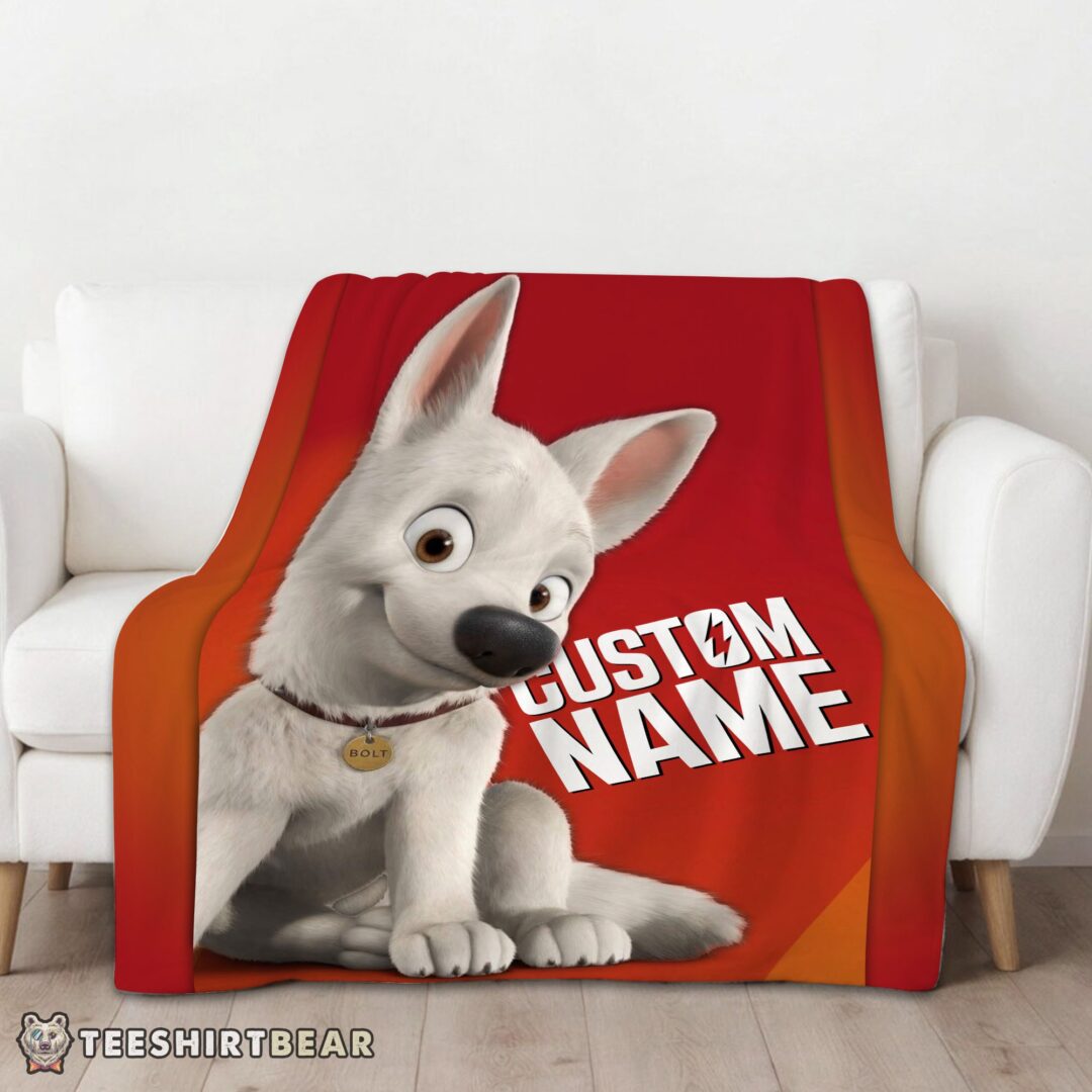 hot-disney-cartoon-bolt-blanket-fleece-customized-blanket-mk-01 Hot Disney Cartoon Bolt Blanket Fleece Customized Blanket - Image 3