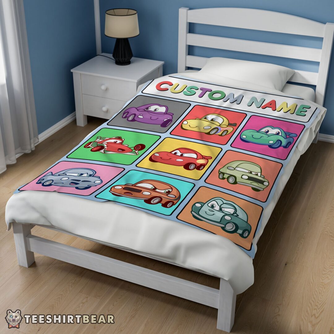 hot-disney-cartoon-cars-with-all-friends-blanket-fleece-customized-blanket-mk-02 Hot Disney Cartoon Cars With All Friends Blanket Fleece Customized Blanket - Image 3