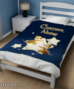 Hot Disney Cartoon Chip And Dale Cute Blanket Fleece Customized Blanket - Image 3