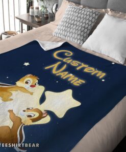 Hot Disney Cartoon Chip And Dale Cute Blanket Fleece Customized Blanket - Image 4