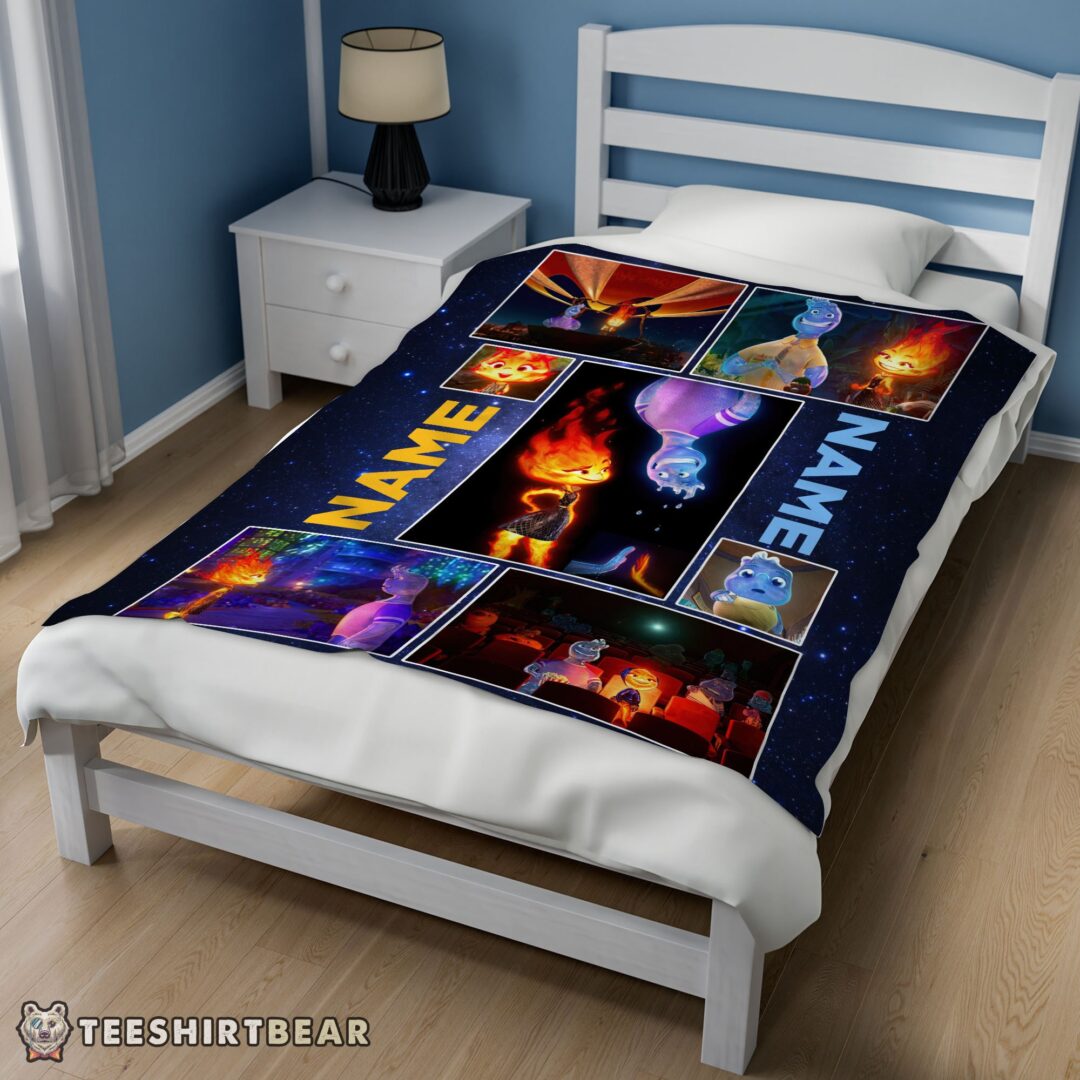 hot-disney-cartoon-elemental-blanket-fleece-customized-blanket-mk-02 Hot Disney Cartoon Elemental Blanket Fleece Customized Blanket - Image 3
