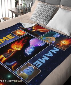 Hot Disney Cartoon Elemental Blanket Fleece Customized Blanket - Image 4