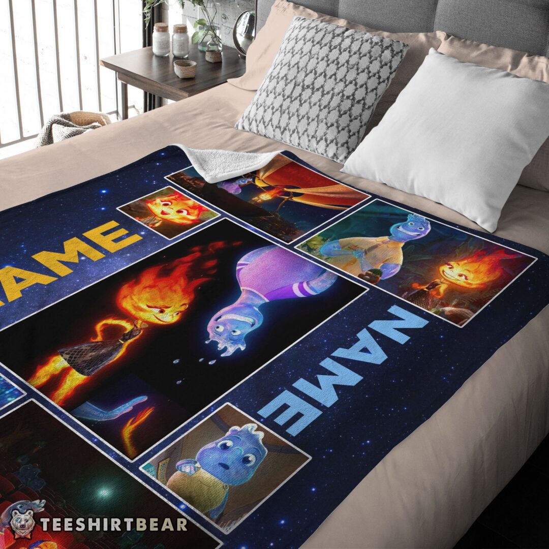 hot-disney-cartoon-elemental-blanket-fleece-customized-blanket-mk-03 Hot Disney Cartoon Elemental Blanket Fleece Customized Blanket - Image 4
