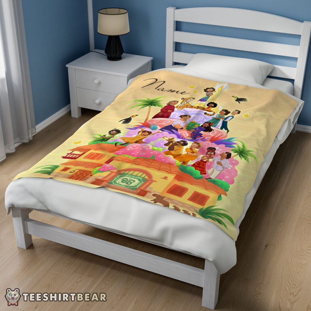 hot-disney-cartoon-encanto-movie-blanket-customize-blanket-mk-01-2 Hot Disney Cartoon Encanto Movie Blanket Customize Blanket - Image 3