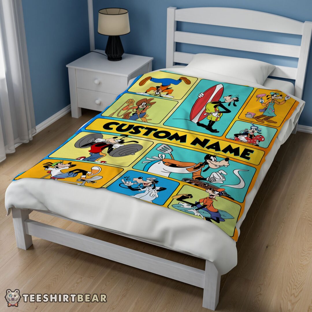 hot-disney-cartoon-goofy-with-friends-blanket-fleece-customized-blanket-mk-02 Hot Disney Cartoon Goofy With Friends Blanket Fleece Customized Blanket - Image 3