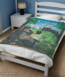 Hot Disney Cartoon JungleBook Tapestry Blanket Fleece Customized Blanket - Image 3
