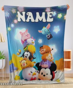 Hot Disney Cartoon Mickey And Friends Cute Blanket Fleece Customized Blanket