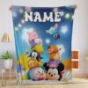 Hot Disney Cartoon Mickey And Friends Cute Blanket Fleece Customized Blanket
