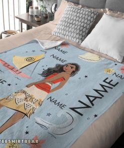 Hot Disney Cartoon Moana Maui Blanket Fleece Customized Blanket - Image 4