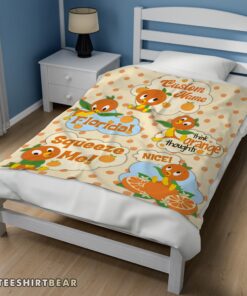 Hot Disney Cartoon Orange Bird Cute Blanket Fleece Customized Blanket - Image 3