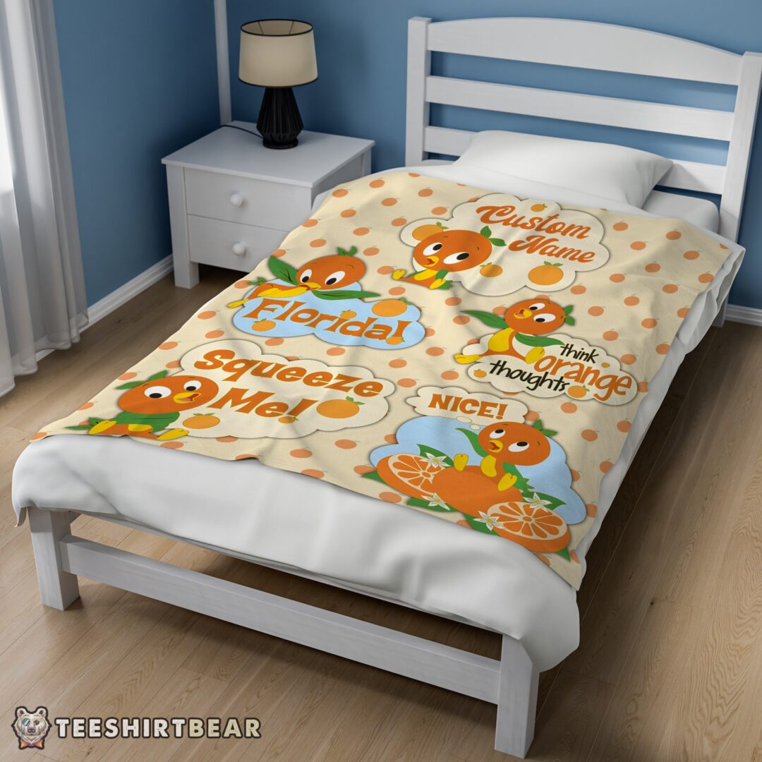hot-disney-cartoon-orange-bird-cute-blanket-fleece-customized-blanket-mk-02 Hot Disney Cartoon Orange Bird Cute Blanket Fleece Customized Blanket - Image 3