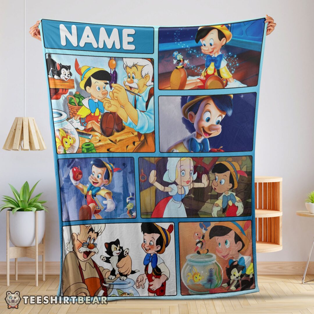 hot-disney-cartoon-pinocchio-with-friends-blanket-fleece-customized-blanket-mk-01-1 Hot Disney Cartoon Pinocchio With Friends Blanket Fleece Customized Blanket