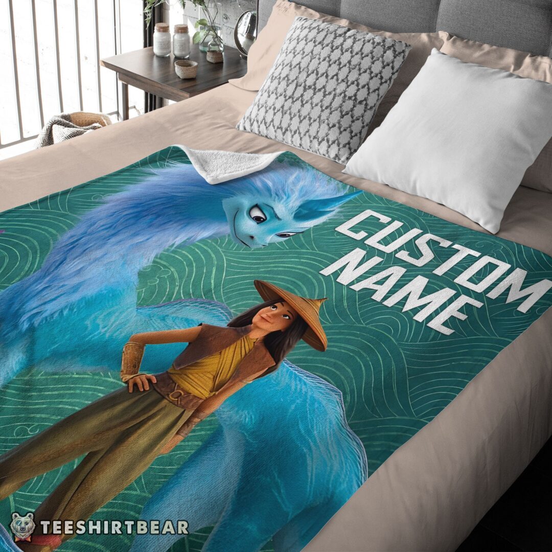 hot-disney-cartoon-retro-raya-and-the-last-dragon-blanket-fleece-customized-blanket-mk-03 Hot Disney Cartoon Retro Raya And The Last Dragon Blanket Fleece Customized Blanket - Image 4