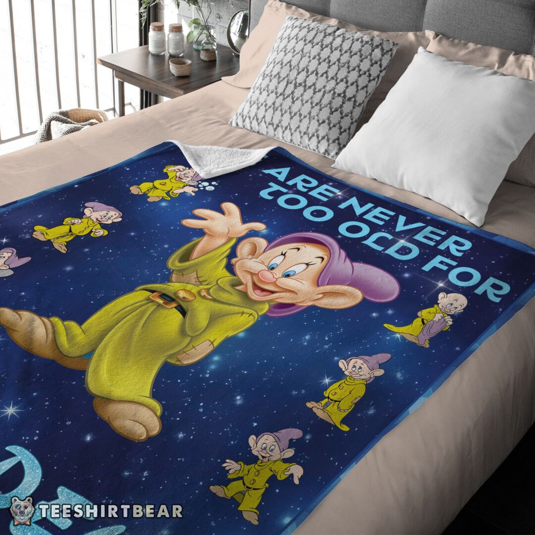 hot-disney-cartoon-snow-white-dopey-the-seven-dwarfs-blanket-mk-03-1 Hot Disney Cartoon Snow White Dopey The Seven Dwarfs Blanket - Image 4