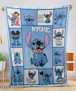 Hot Disney Cartoon Stitch With Friends Blanket  Customize Blanket