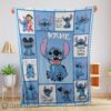 Hot Disney Cartoon Stitch With Friends Blanket  Customize Blanket