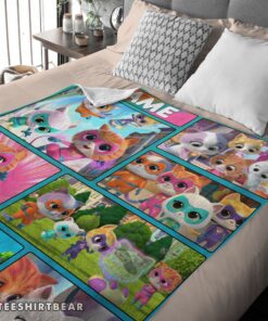 Hot Disney Cartoon Super Kitties With Friends Blanket Fleece Customized Blanket - Image 4