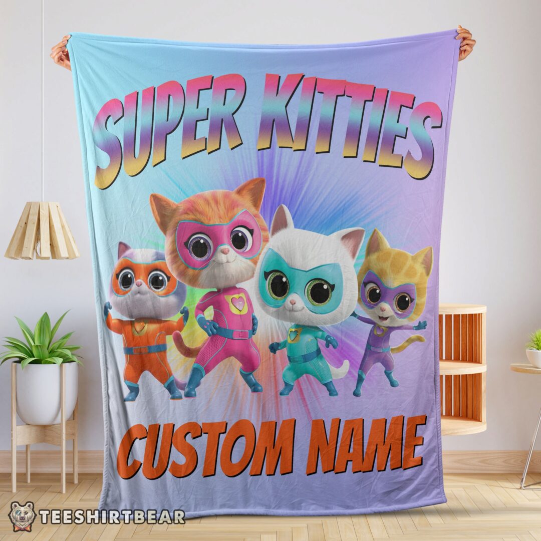 hot-disney-cartoon-superkitties-blanket-fleece-customized-blanket-mk-01 Hot Disney Cartoon SuperKitties Blanket Fleece Customized Blanket