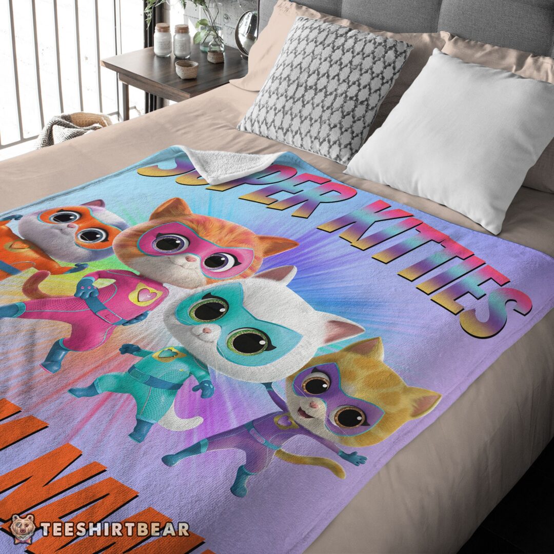 hot-disney-cartoon-superkitties-blanket-fleece-customized-blanket-mk-02 Hot Disney Cartoon SuperKitties Blanket Fleece Customized Blanket - Image 3
