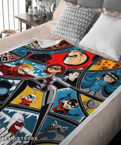 Hot Disney Cartoon The Incredibles Tapestry Blanket Fleece Customized Blanket - Image 4