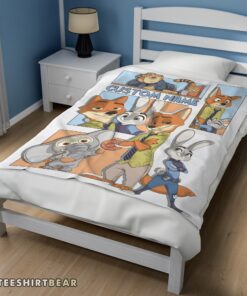 Hot Disney Cartoon Zootopia Velveteen Cute Blanket Fleece Customized Blanket - Image 3