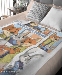 Hot Disney Cartoon Zootopia Velveteen Cute Blanket Fleece Customized Blanket - Image 4