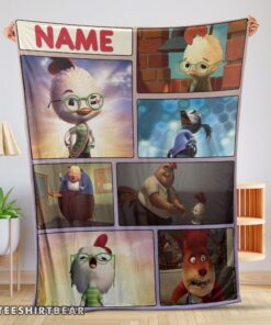 Hot Disney Chicken Little Collage Poster Blanket Fleece Customized Blanket