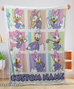 Hot Disney Daisy Duck And Friends Daisy Duck Moods Blanket Customize Blanket