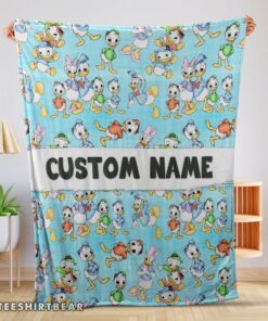 Hot Disney Donald Duck Daisy Huey Dewey Louie Blanket Fleece Customized Blanket