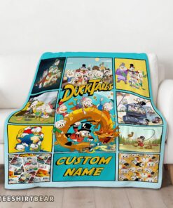 Hot Disney Ducktales Cartoon Collage Blanket Fleece Customized Blanket - Image 3