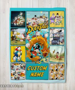 Hot Disney Ducktales Cartoon Collage Blanket Fleece Customized Blanket