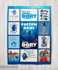Hot Disney Finding Dory What Would Dory Do Collage Blanket Fleece Customized Blanket
