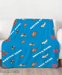 Hot Disney Finding Nemo & Dory Characters Blanket Fleece Customized Blanket - Image 3