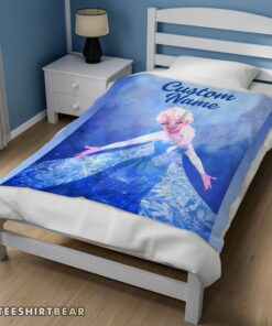 Hot Disney Frozen Magic Elsa Blanket Fleece Customized Blanket - Image 3