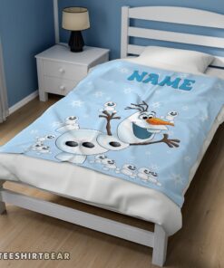 Hot Disney Frozen Olaf Dancing Blanket Fleece Customized Blanket - Image 3