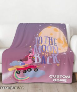 Hot Disney Inside Out Bing Bong To The Moon And Back Blanket Fleece Customized Blanket - Image 3