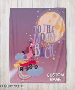 Hot Disney Inside Out Bing Bong To The Moon And Back Blanket Fleece Customized Blanket