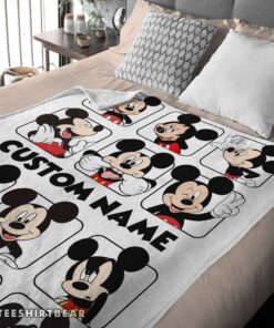 Hot Disney Mickey And Friends Mickey Mouse Moods Blanket Customize Blanket - Image 3