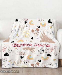 Hot Disney Mickey Mouse & Friends Magical Mouse Castle Blanket Fleece Customized Blanket - Image 3