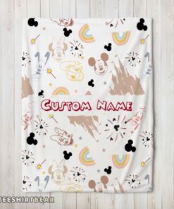 Hot Disney Mickey Mouse & Friends Magical Mouse Castle Blanket Fleece Customized Blanket