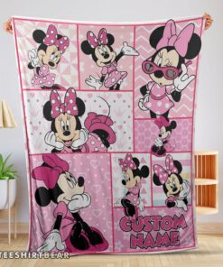 Hot Disney Minnie Mouse And Friends Minnie Mouse Moods Blanket Customize Blanket