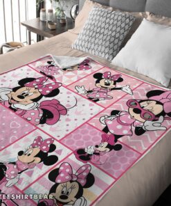 Hot Disney Minnie Mouse And Friends Minnie Mouse Moods Blanket Customize Blanket - Image 3