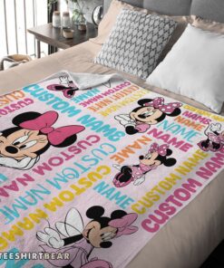 Hot Disney Minnie Mouse Blanket Fleece Customized Blanket - Image 4