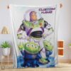 Hot Disney Pixar Buzz Lightyear And The Little Green Men Fleece Customized Blanket