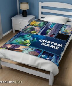 Hot Disney Pixar Mike & Sulley Monsters Inc Blanket Fleece Customized Blanket - Image 3