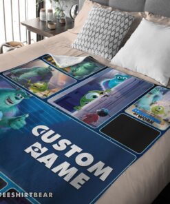 Hot Disney Pixar Mike & Sulley Monsters Inc Blanket Fleece Customized Blanket - Image 4