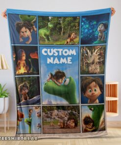 Hot Disney Pixar The Good Dinosaur Collage Poster Blanket Fleece Customized Blanket