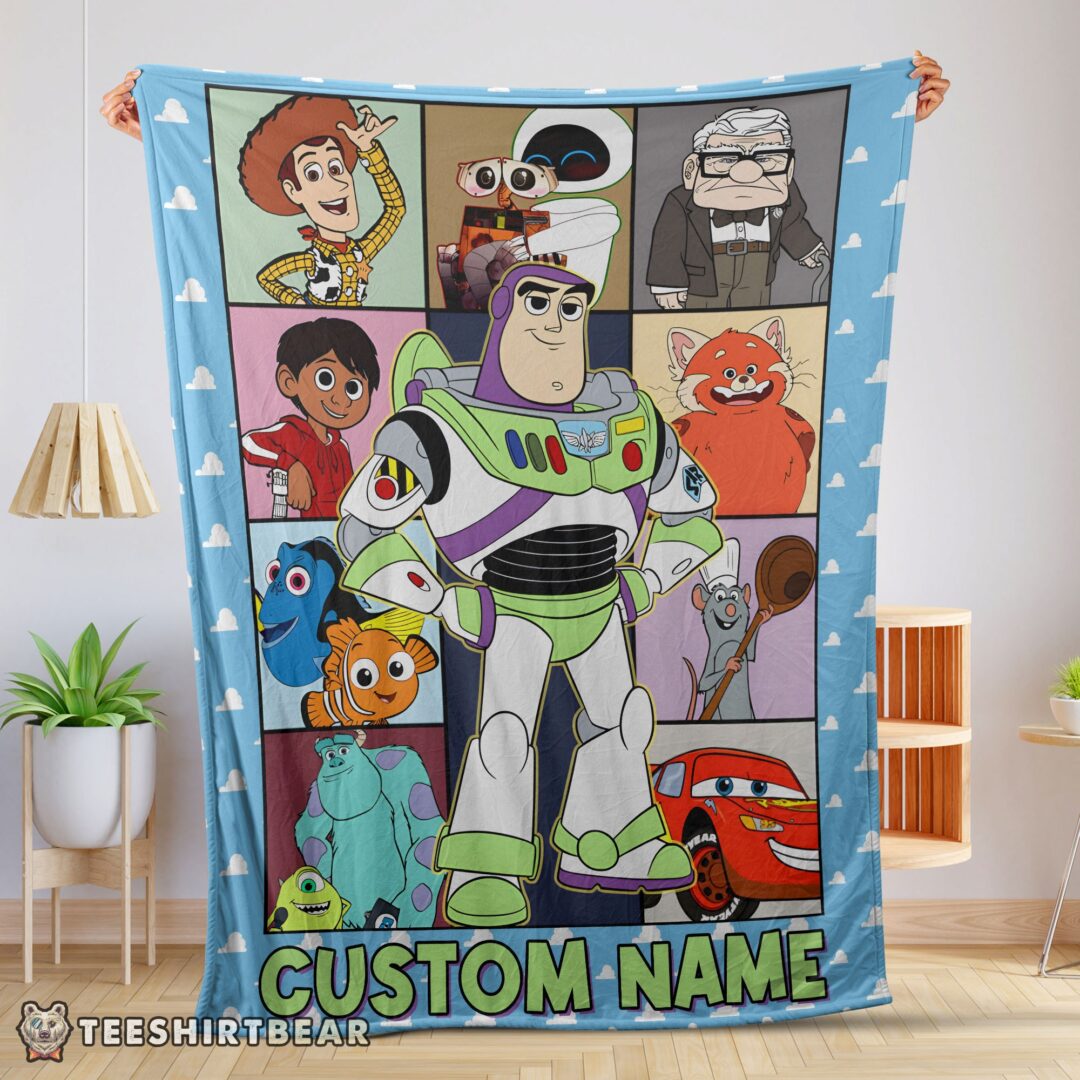 hot-disney-pixar-toy-story-buzz-lightyear-with-friends-blanket-fleece-customized-blanket-mk-01-1 Hot Disney Pixar Toy Story Buzz Lightyear With Friends Blanket Fleece Customized Blanket